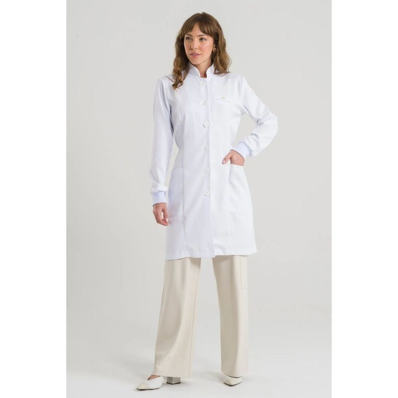 Jaleco Feminino Basic Branco - Imagem 2
